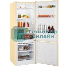 Холодильник Nordfrost NRB 122 E бежевый двухкамерный 205/70л морозилка снизу, капельная система