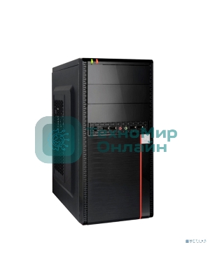 Компьютерный корпус ExeGate EX284038RUS Minitower BA-204U Black, mATX, (AA500, 80мм), 2хUSB+2хUSB 3.0, Audio