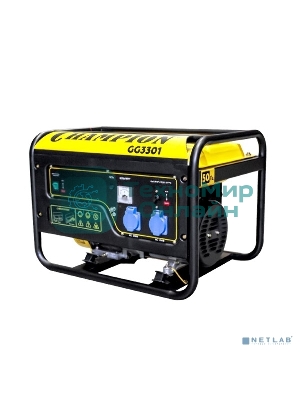 Электрогенератор бензиновый Champion GG3301, 3.1 кВт, 96 дБ, 46 кг