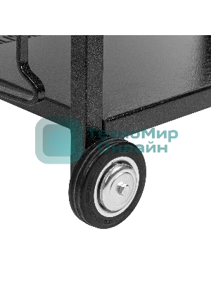 Мангал Palisad Camping на колесах с крышкой-барбекю, 662х390х920, сталь 2 мм, термометр, кочерга