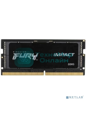 Оперативная память Kingston Fury Impact, DDR5, 32GB (1x32GB), 4800MHz, CL38 SO-DIMM