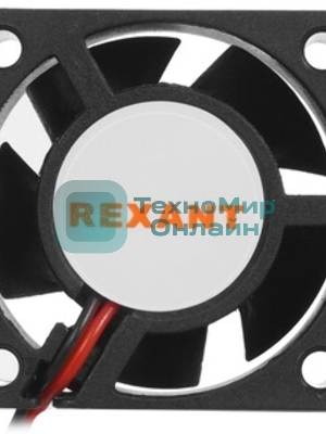 Вентилятор для корпуса Rexant RХ 4020MS 12VDC черный, 40 мм, 6900 об/мин, 28 дБ, 2 pin