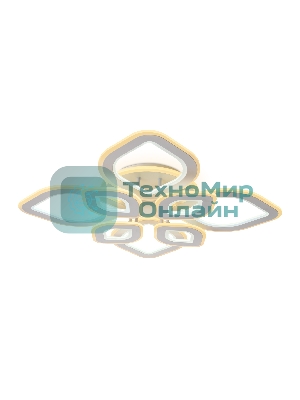 Потолочный светодиодный светильник FA8844/4+4 WH белый 3000K/4200K/6400K 190W 770*770*120 (ПДУ РАДИО 2.4G)