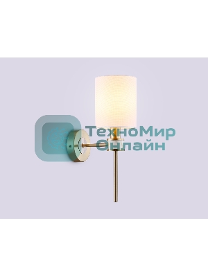 Настенный светильник Ambrella light LH72375 DBS/WH темная латунь/белый E14 max 40W 190*120*370