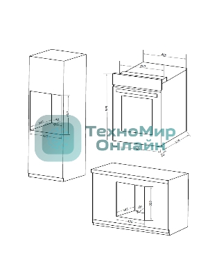 Шкаф духовой электрический Maunfeld EOEM519B, встраиваемый