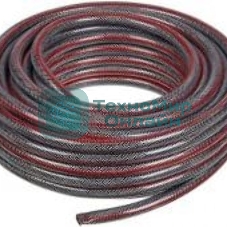 Шланг поливочный ПВХ усиленный премиум пищевой трехслойн. армир. 1/2 25м черный/красный Вихрь 73/7/2/10