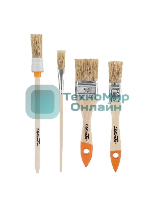 Набор кистей Sparta 4 шт. (плоские 3/4