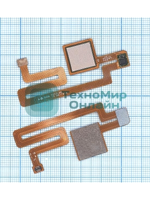 Шлейф со сканером отпечатка пальца для Xiaomi Mi Max золотой