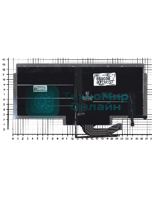 Клавиатура для ноутбука Toshiba Portege Z10t черная с серой рамком и указателем