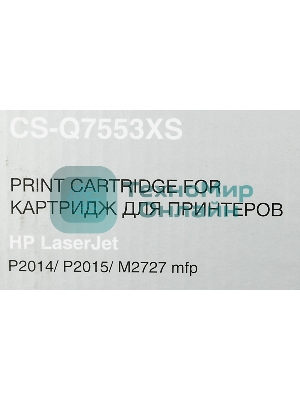 Картридж лазерный Cactus CS-Q7553XS черный (7000 стр.) для HP P2014/P2015/M2727