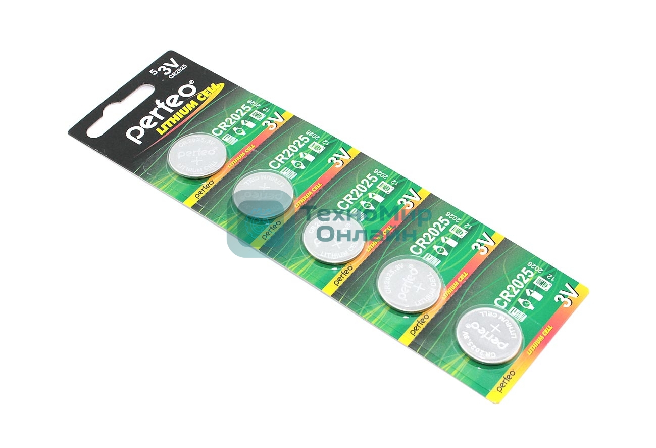 Батарейка Perfeo CR2025 5 шт.