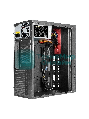 Компьютерный корпус Miditower ExeGate AA-443U-AA450 (ATX, AA450 8 см, 2*USB+1*USB 3.0+HD Audio, черный)