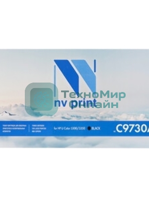 Картридж лазерный NVPrint совместимый HP C9730A черный (без ГАРАНТИИ) для LJ Color 5500/5550 (13000k)