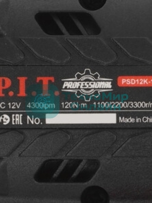 Винтоверт P.I.T. PSD12K-120A/1 аккум. патрон:шестигр.1/4