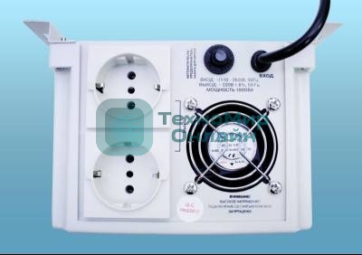 Стабилизатор напряжения Powerman AVS 1000P White (1000ВА,8А,КПД 98%, циф. индикация вх./вых. напряж.)