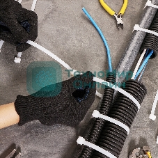 Хомут-стяжка кабельная нейлоновая Rexant 500 x 7,6 мм, белая, упаковка 100 шт.