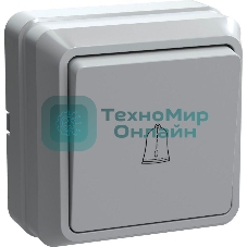 Выключатель IEK EVO13-K01-10-DC ВСк20-1-0-ОБ Выключатель 1кл кноп. 10А ОКТАВА (белый)