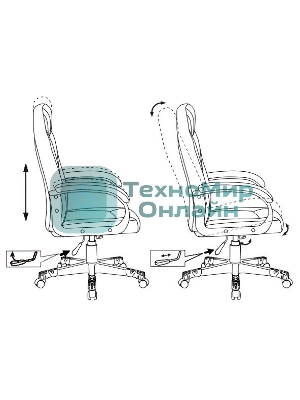 Кресло Бюрократ Zombie GAME 17 черный/серый, экокожа, 120 кг, механизм качания