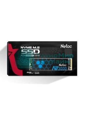 Накопитель SSD Netac NV3000, 2Tb, PCIe 3.0 x4, M.2 2280, NVMe, R/W 3100/2100, с радиатором