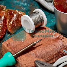 Припой Rexant ПОСу 95-5, 100г, Ø2мм, (олово 95%, сурьма 5%), бессвинцовый, ГОСТ 21931-76, катушка