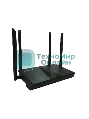 Двухдиапазонный Wi-Fi 6 маршрутизатор AX1800, 1x1000Base-T WAN, 3x1000Base-T LAN, 4 внешние антенны 5 dBi