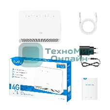 Маршрутизатор AC1200 Wi-Fi 4G LTE Cat 6 Gigabit Router, 4 10/100/1000M RJ45 Ports, Nano SIM Slot, Quectel module inside,build-in 4G LTE modem, 300Mbps at 2.4GHz + 867Mbps at 5GHz, Internal Antennas, PPTP/L2TP/OpenVPN/WireGuard VPN, DNS over Cloudflare/Google/Quad9, DDNS, SMS, Band locking, TR069, TR111, Cudy Mesh Support