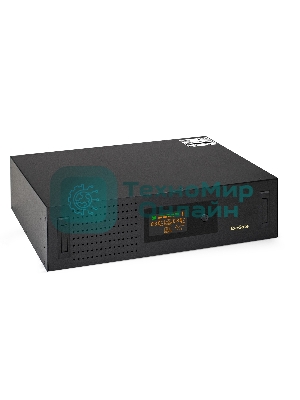 Источник бесперебойного питания ExeGate ServerRM UNL-3000.LCD.AVR.2SH.3C13.USB.3U 3000VA/1800W, Color LCD, AVR, 2*Schuko+3*C13, USB, 3U, установка в стойку, черный