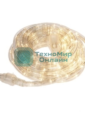 Дюралайт Neon-night LED, свечение с динамикой (3W), 24 LED/м, теплый белый, 6м