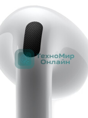 Наушники TWS Apple AirPods 4 ANC белый, вкладыши, Bluetooth, активное шумоподавление, беспроводная зарядка, до 4 ч