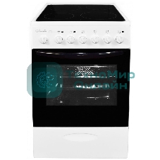 Плита электрическая Лысьва EF4006MK00 белый, конфорок 4 электрических, духовка 57 л, 50 см x 84 см x 60 см (без крышки)