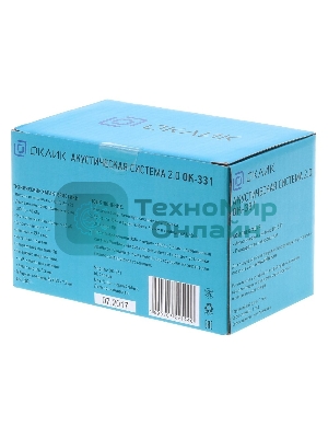 Акустическая система Oklick OK-331 2.0 черный 6Вт