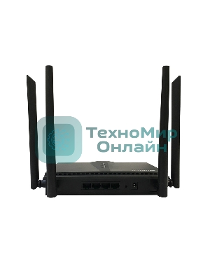 Двухдиапазонный Wi-Fi 6 маршрутизатор AX1800, 1x1000Base-T WAN, 3x1000Base-T LAN, 4 внешние антенны 5 dBi