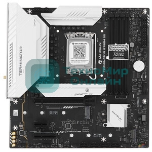 Материнская плата MAXSUN MS-Terminator B760M D5 V2, LGA1700, B760, 2*DDR5, 3*SATA3, 3*M.2, 2*USB 3.2, 6*USB 2.0, 1*PCIEx16, 1*PCIEx1, VGA+HDMI, mATX