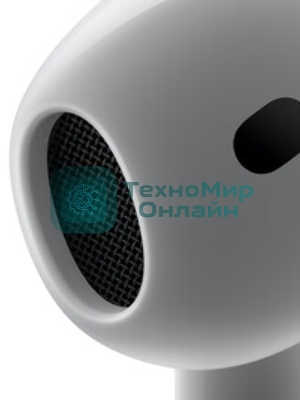 Наушники TWS Apple AirPods 4 ANC белый, вкладыши, Bluetooth, активное шумоподавление, беспроводная зарядка, до 4 ч
