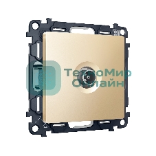 Комплект механизма TV розетки проходной ALFA Шампань 5-1000 MHz 4dB QUANT (AP6130, VM211) MA613030