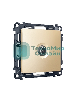Комплект механизма TV розетки проходной ALFA Шампань 5-1000 MHz 4dB QUANT (AP6130, VM211) MA613030