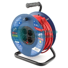 Удл. на пласт. катушке “Power Cube” IP20 16А 50м ПВС 3x1,5мм2 4 роз. с/з