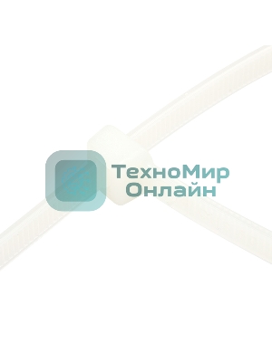 Хомут-стяжка кабельная нейлоновая Rexant 500 x 7,6 мм, белая, упаковка 100 шт.