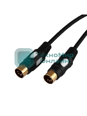 Шнур Rexant DIN 5 Pin - DIN 5 Pin, длина 1,5 метра (GOLD)