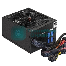 Блок питания серверный 500W ExeGate ServerPRO-500RADS (ATX, for 3U+ cases, APFC, КПД 80% (80 PLUS), 14cm fan, 24pin, (4+4)pin, PCIe, 5xSATA, 4xIDE, FDD, Cable Management, black)