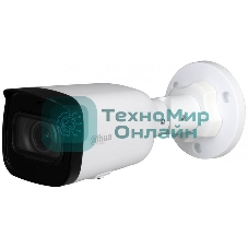 Уличная цилиндрическая IP-видеокамера Dahua 2Мп; 1/2.8” CMOS; моторизованный объектив 2.8~12 мм; механический ИК-фильтр; чувствительность 0.008лк@F1.7; сжатие: H.265+, H.265, H.264+, H.264, MJPEG; 2 п
