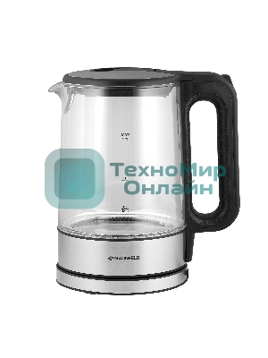 Чайник электрический Maunfeld MGK-612BK, 1.7л, стекло/металл
