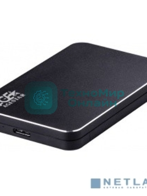 Внешний корпус для HDD AgeStar 3UB2A18 SATA алюминий черный 2.5