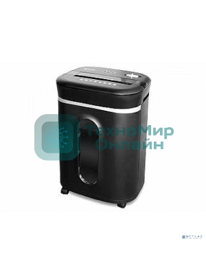 Шредер ГЕЛЕОС УМ28-4, DIN P-4 (4 ур-нь секр.), фрагмент 3,9х30мм, 19-21 лист (70г/м2), CD/пл.карты/скрепки/скобы, 28 литров