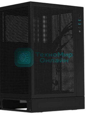 Компьютерный корпус Deepcool CH170 DIGITAL черный без БП mini-ITX 1x120мм 1xUSB 2.0 1xUSB 3.0 audio bott PSU