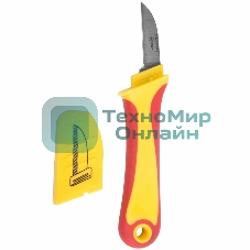 Нож монтажника Rexant нержавеющая сталь, прямое лезвие