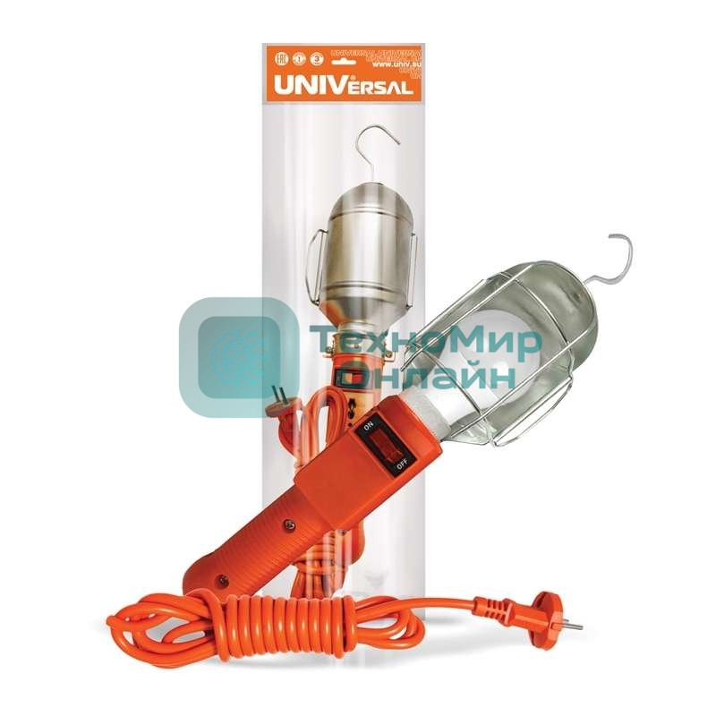 Светильник переносной ПВС 2х0.75 с выкл. 15м 220В UNIVersal 966U-0115