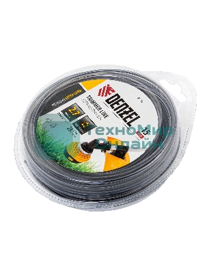 Леска для триммера Denzel двухкомпонентная звезда, 2,7мм х 15м, блистер EXTRA CORD