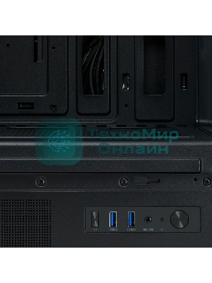 Компьютерный корпус HSPD M510, Mesh Mid Tower, черный, TG, 0.5 SPCC, 4x120мм ARGB ATX, mATX, mITX 180/280/160мм 1x2.5