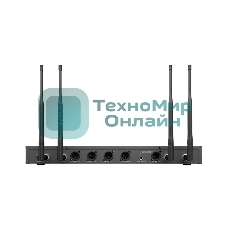 Радиосистема DSPPA D5816 беспроводной приемник, четырехканальный дизайн, PLL, функция автоматической связи с цифровой блокировкой PLL канала UHF200